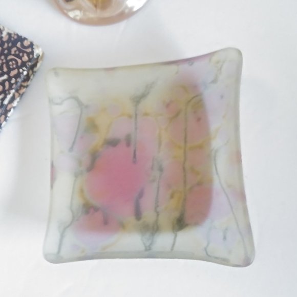 Rueven Art Glass Square Trinket Dish - Picture 7 of 9